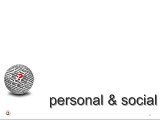 personal & social
               60
 