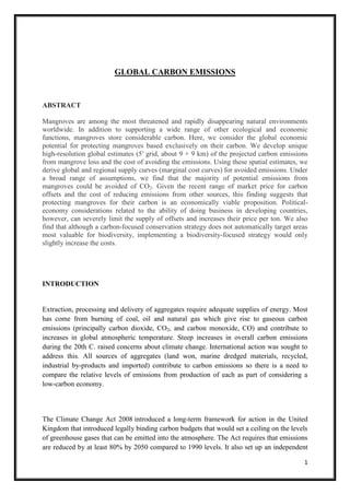 Global carbon emissions | PDF