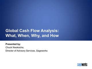Global Cash Flow Analysis:
What, When, Why, and How
 