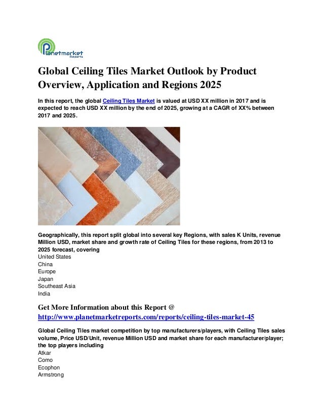 Global Ceiling Tiles Market Outlook By Product Overview