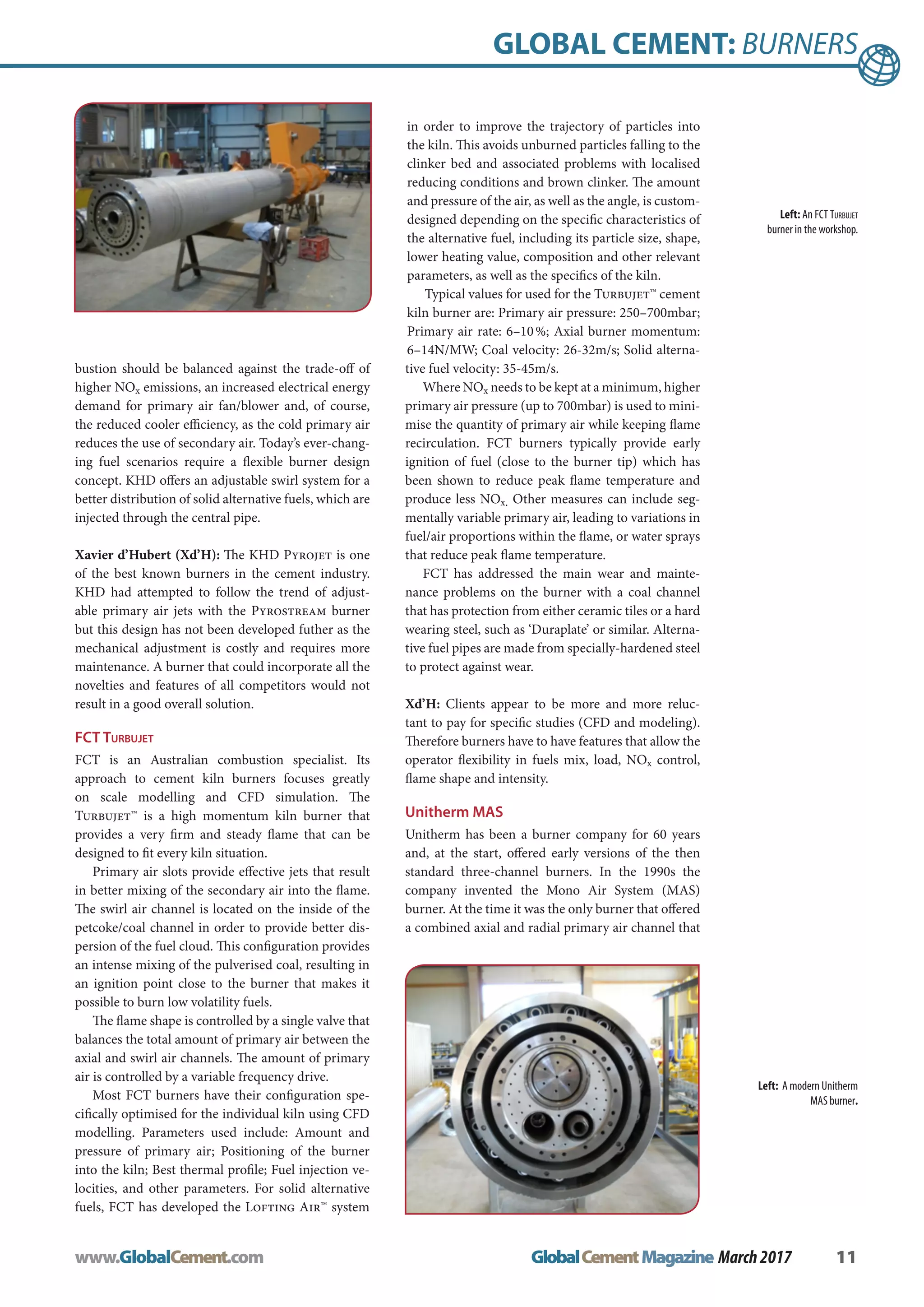 Latest Burner Profiles Global Cement PDF