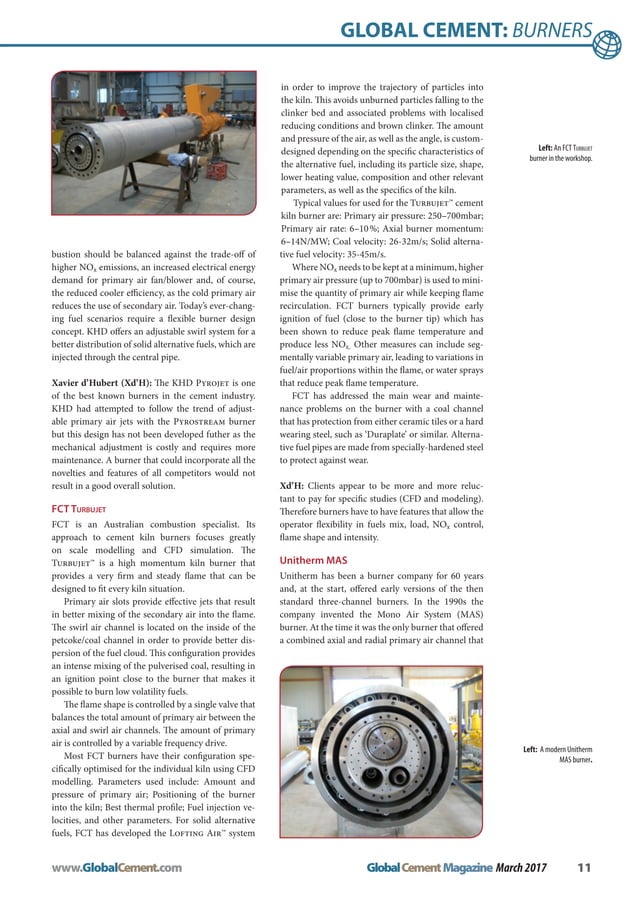 Latest Burner Profiles Global Cement