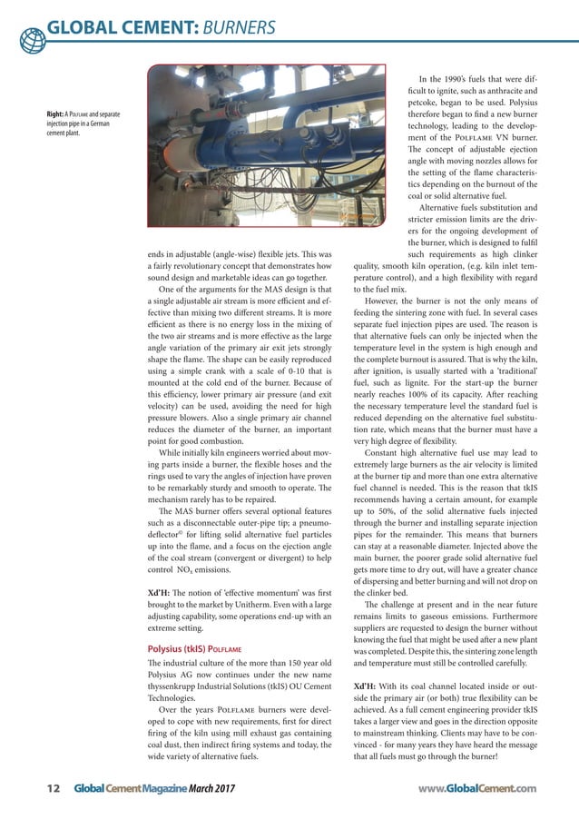 Latest Burner Profiles Global Cement