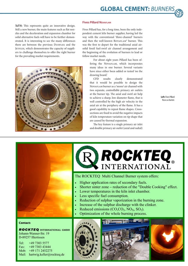 Latest Burner Profiles Global Cement