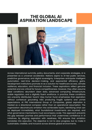 Global CEO, PRS International Group of Companies. AI Global Aspirations ...