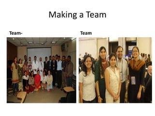 Making a Team
Team- Team
 