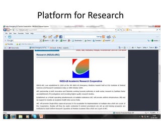 Platform for Research
 