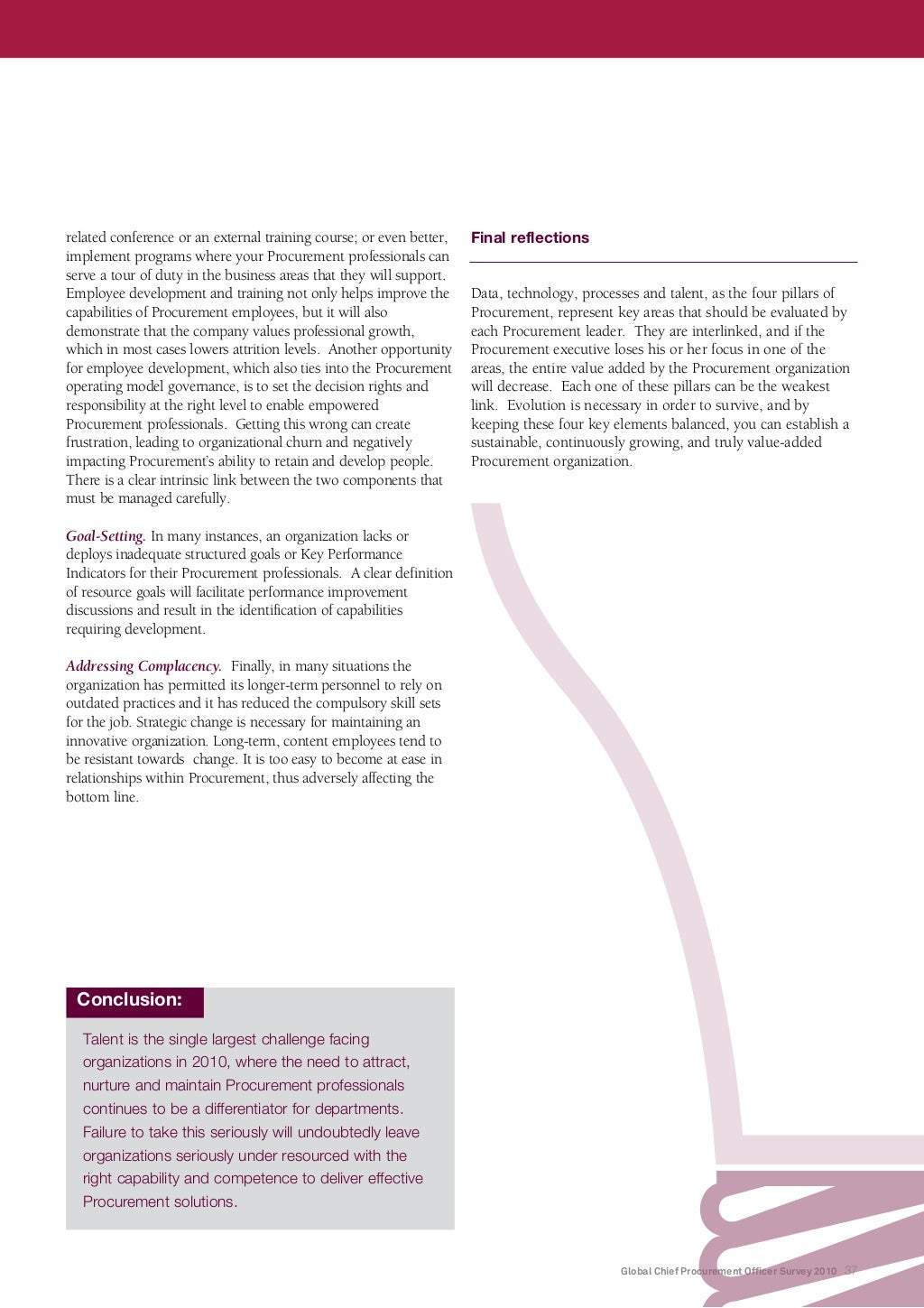 Global Chief Procurement Officer Survey 2010