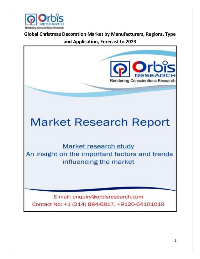 Global Christmas Decoration Market By Manufacturers Regions Type An