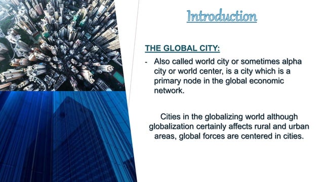 Definition Of A Global City Global city | PPT