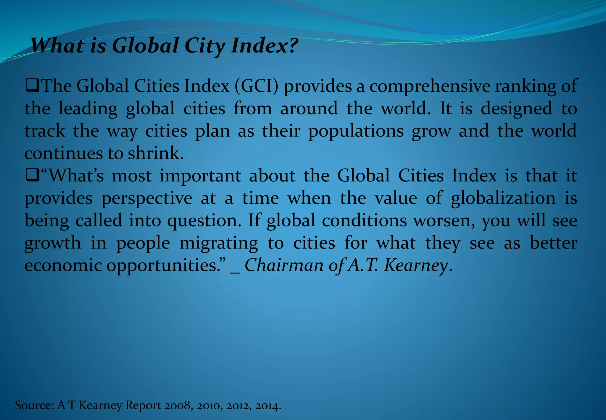 Global city index | PPTX