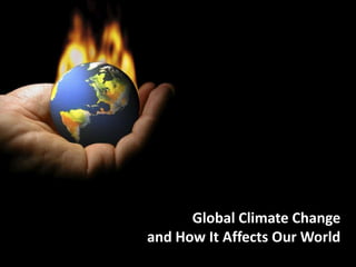 Global Climate Change and How It Affects Our World 