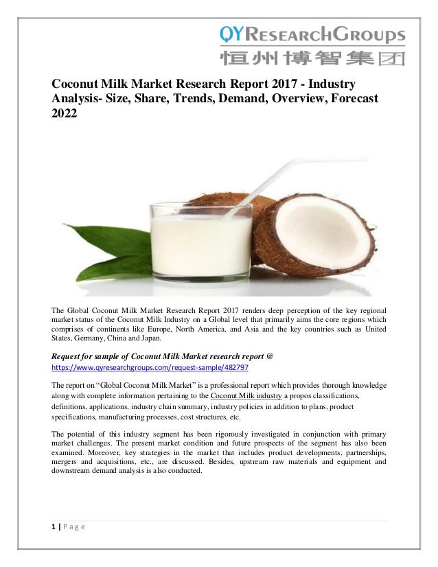 Coconut Milk Market Analysis, Market Size, Regional Outlook
