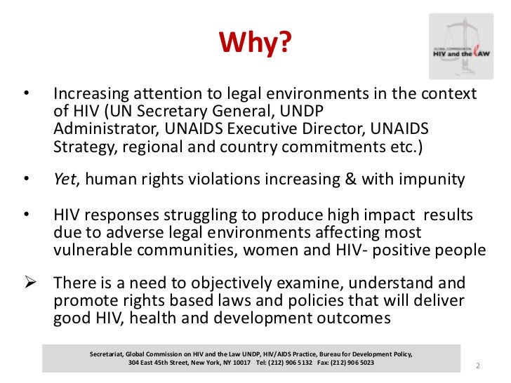 Global Commission on HIV and the Law An Overview of Activities