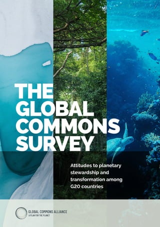 THE
GLOBAL
COMMONS
SURVEY
Attitudes to planetary
stewardship and
transformation among
G20 countries
 