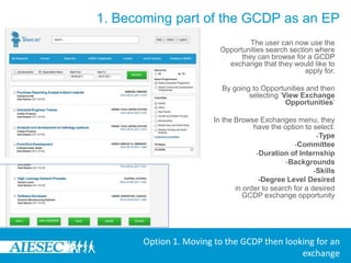 1. Becoming part of the GCDP as an EP