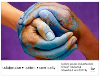 Image Credit




                                      building global competencies
collaboration ● content ● community   through advanced
                                      networks & inter@ctivity
 