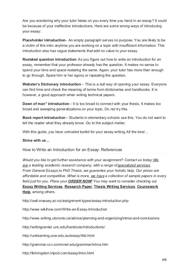 Essay introduction types and examples picture