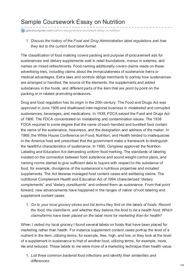 Essay On Health Care Argumentative Essay Thesis Examples also How To Use A Thesis Statement In An Essay Globalcomposecom Sample Coursework Essay On Nutrition How To Write An Essay For High School