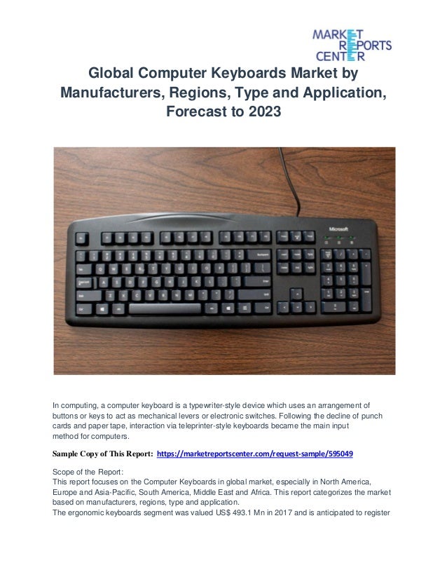 Global Computer Keyboards Market By Manufacturers Regions Type And