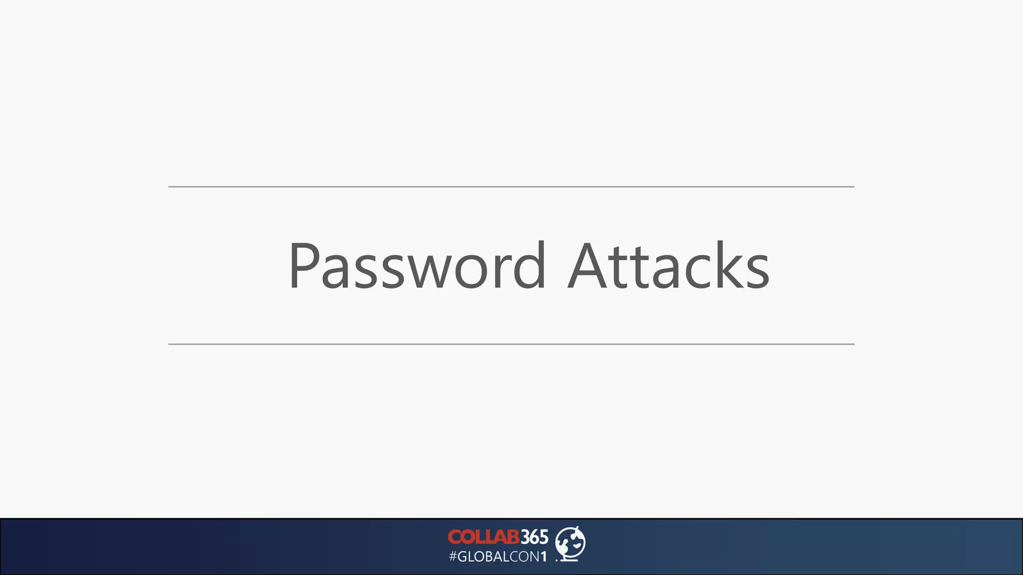 Password Attacks
 