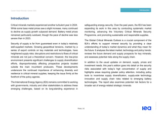 IEA Global Critical Minerals Outlook2025. | PDF