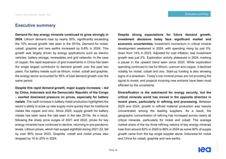 IEA Global Critical Minerals Outlook2025. | PDF
