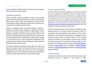 IEA Global Critical Minerals Outlook2025. | PDF