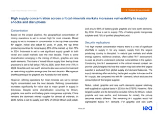 IEA Global Critical Minerals Outlook2025. | PDF
