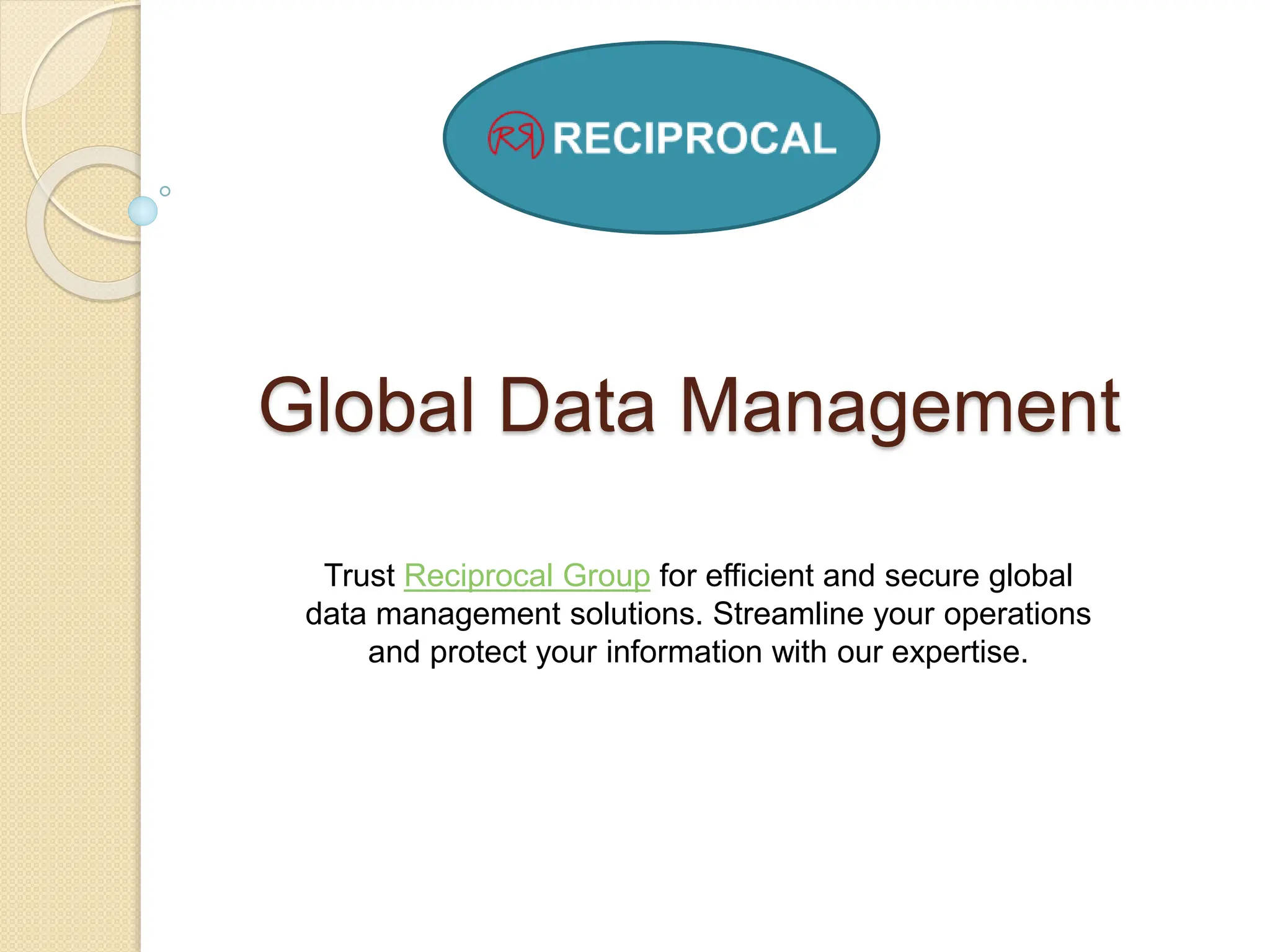 Global Data Management | PPT
