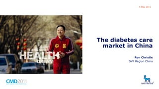 Novo Nordisk Capital Markets Day

5 May 2011

The diabetes care
market in China
Ron Christie
SVP Region China

 