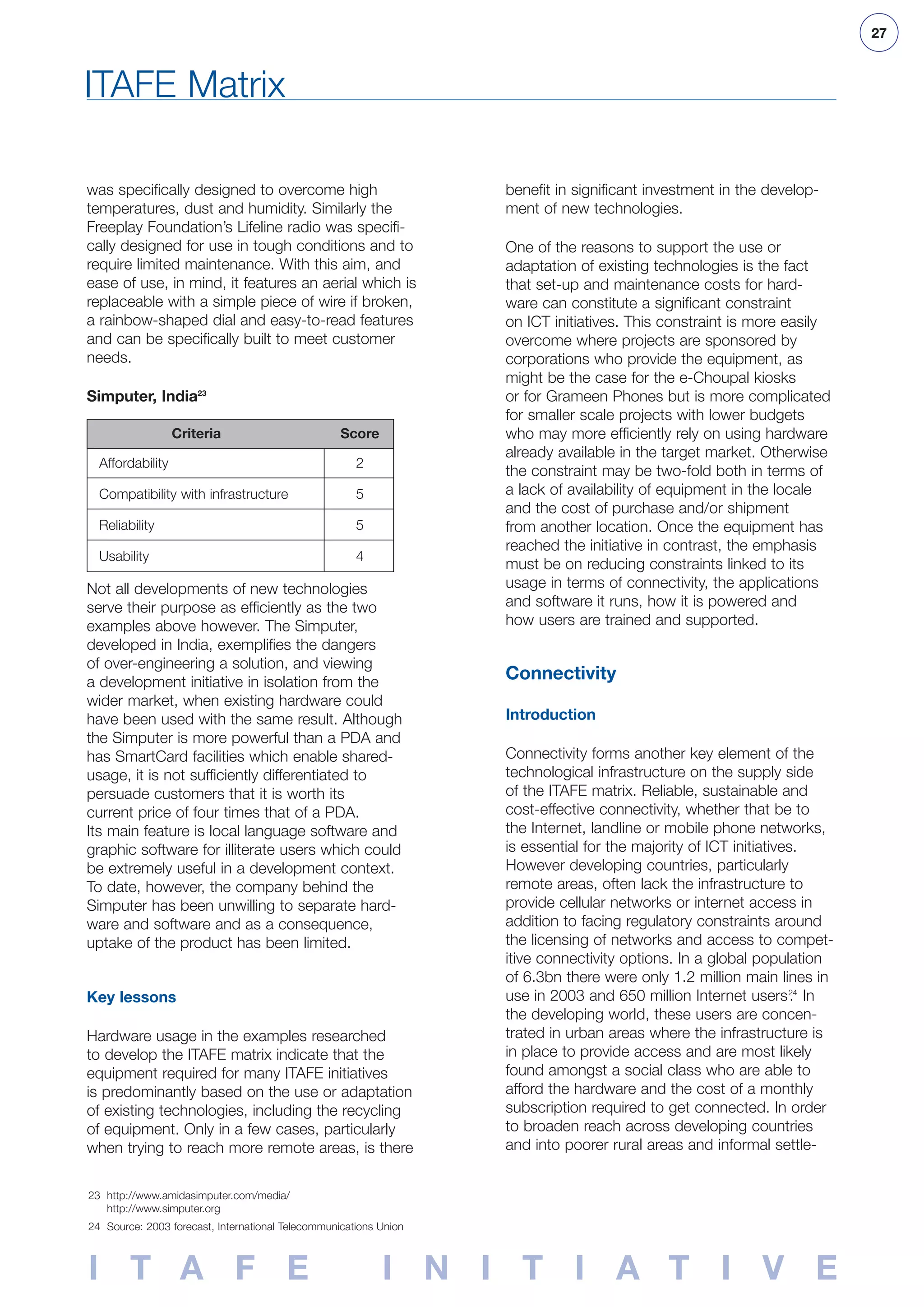 Global Digital Inclusion Benchmarking Study