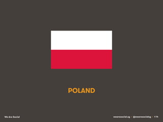 POLAND

We Are Social

wearesocial.sg • @wearesocialsg • 114

 