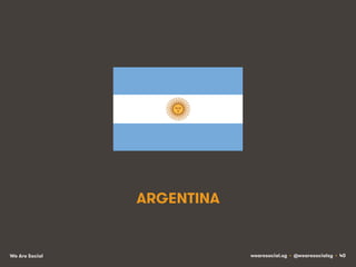 ARGENTINA

We Are Social

wearesocial.sg • @wearesocialsg • 40

 