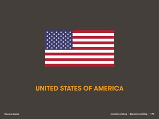 UNITED STATES OF AMERICA

We Are Social

wearesocial.sg • @wearesocialsg • 174

 