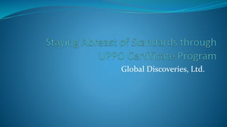 Global Discoveries, Ltd.
 