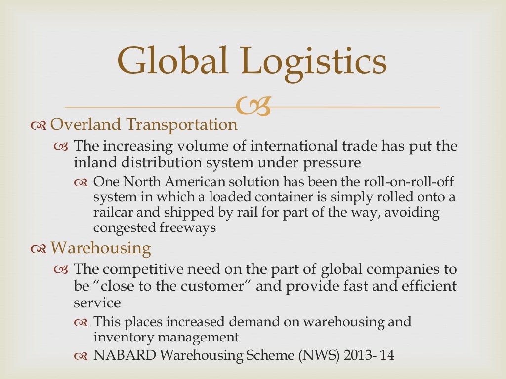 Global distribution system