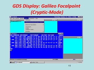 11
GDS Display: Galileo Focalpoint
(Cryptic-Mode)
 