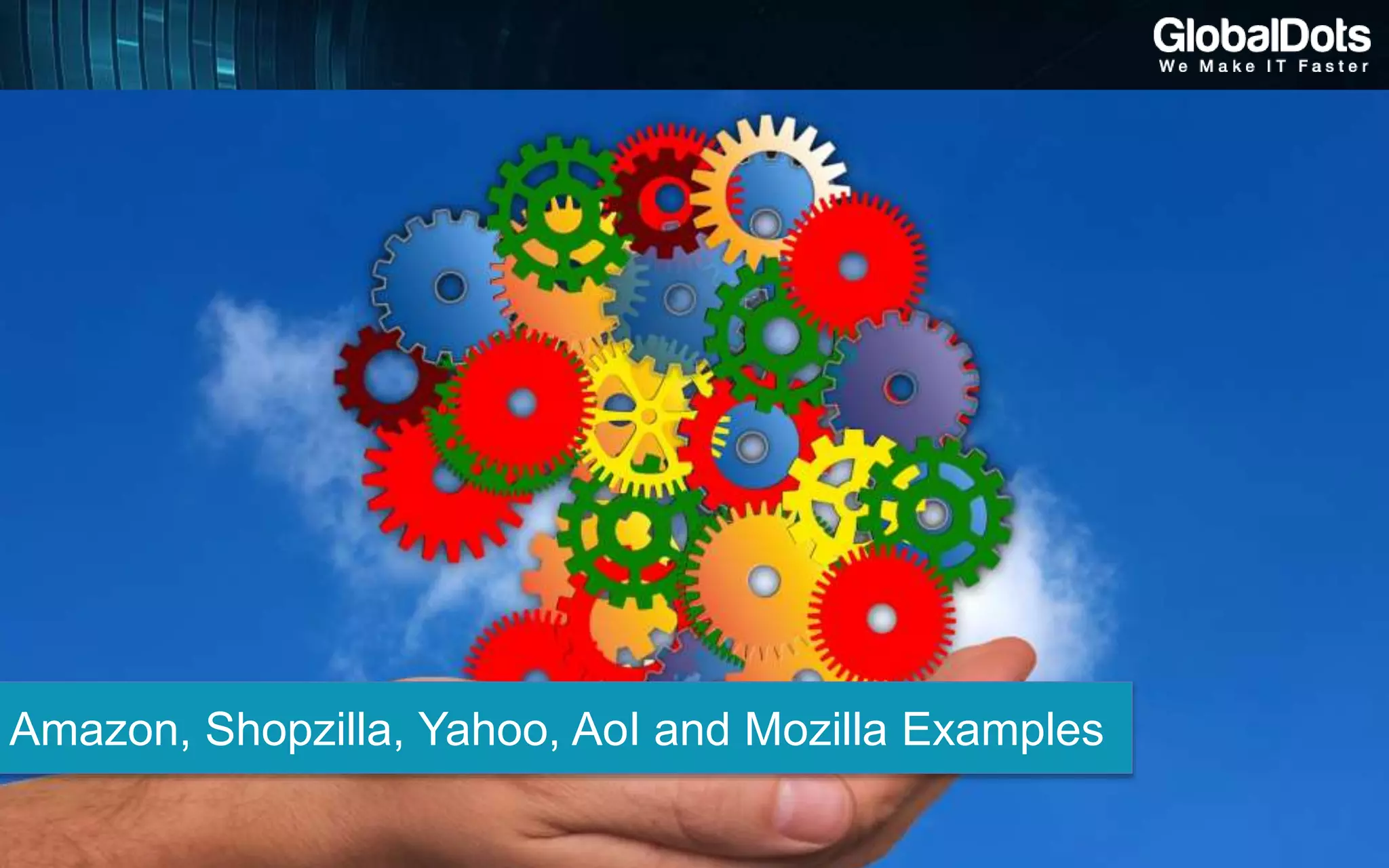 Amazon, Shopzilla, Yahoo, AoI and Mozilla Examples
 