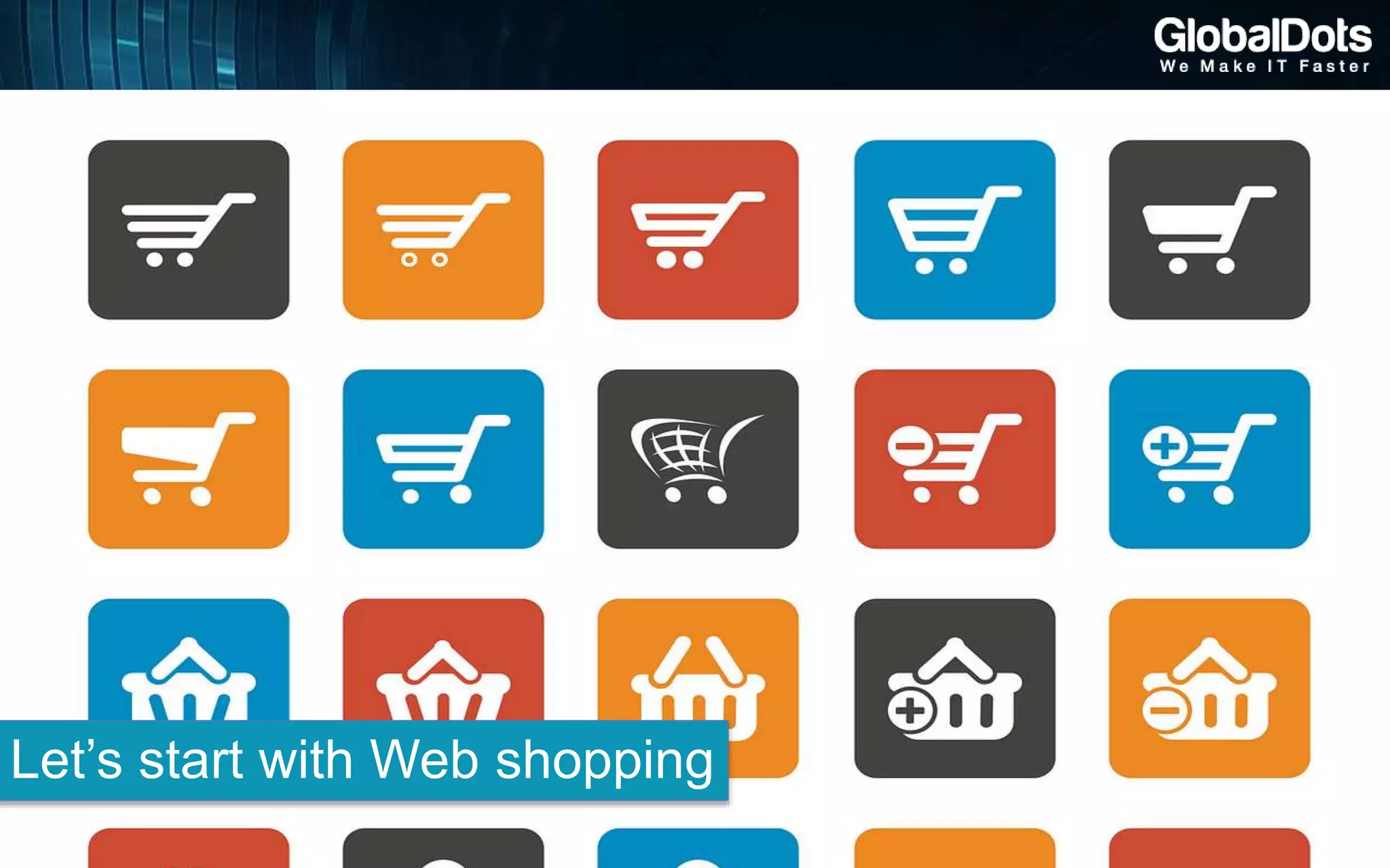 Let’s start with Web shopping
 