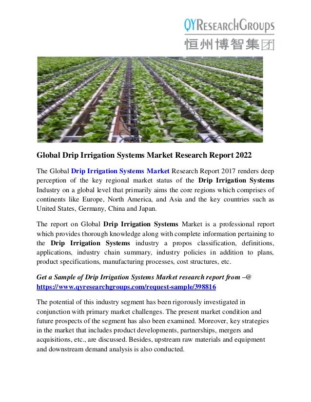 Drip Irrigation Systems Market Size, Share, Analysis, Industry Demand