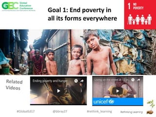 #rethink_learning#GlobalEd17 @bbray27
Goal 1: End poverty in
all its forms everywhere
 