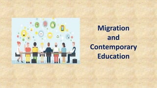 Migration
and
Contemporary
Education
 