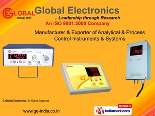 Manufacturer & Exporter of Analytical & Process  Control Instruments & Systems  