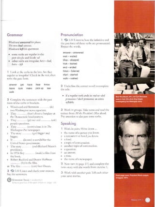 went asked
wrote
got
were
heard
became
made
were
won
ended
GRAMMAR: PAST SIMPLE - IRREGULARS VERBS
 