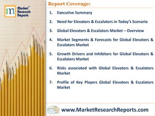 Global Elevators Escalators Market 2016 2020 Ppt