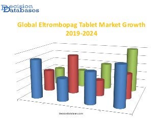 DecisionDatabases.com
Global Eltrombopag Tablet Market Growth
2019-2024
 