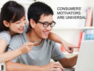 CONSUMERS’
MOTIVATORS
ARE UNIVERSAL
 