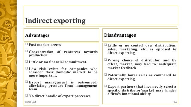 advantage to low risk in entry of new companie