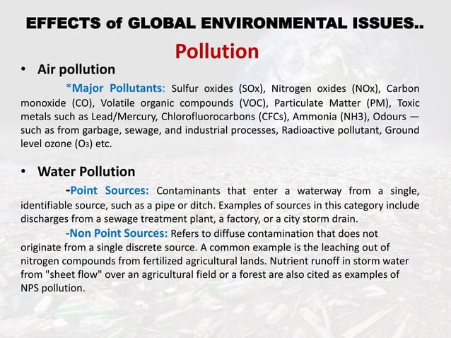 Global environmental issues | PPT
